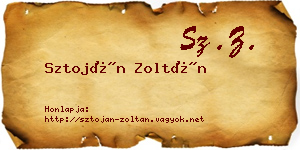 Sztoján Zoltán névjegykártya